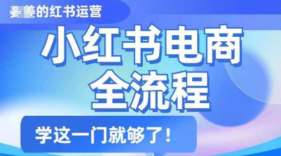 小红书电商全流程，精简易懂，从入门到精通，学这一门就够了-融信e客