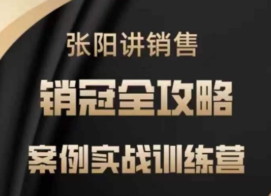 张阳讲销售实战训练营，​案例实战训练，销冠全攻略-融信e客