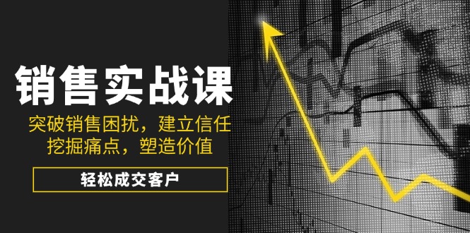 （14297期）销售实战课，突破销售困扰，建立信任，挖掘痛点，塑造价值，轻松成交客户-融信e客