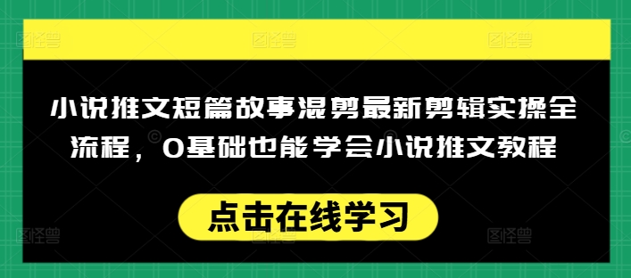 小说推文短篇故事混剪最新剪辑实操全流程，0基础也能学会小说推文教程，肯干多发日入多张-融信e客