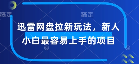 迅雷网盘拉新玩法，新人小白最容易上手的项目-融信e客
