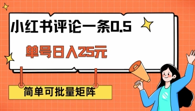 小红书评论一条0.5元 单账号一天可得25元 可矩阵操作 简单无脑靠谱【揭秘】-融信e客